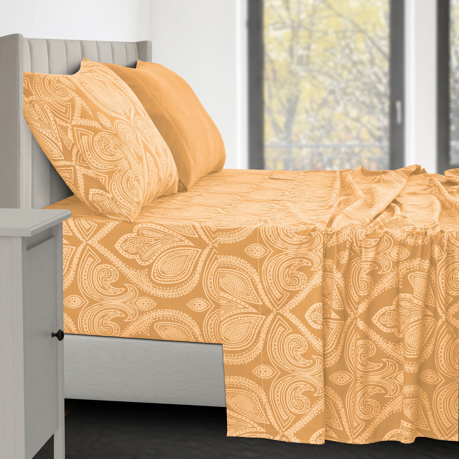 Lux Decor Collection Bed Sheets - 4 Piece Twin XL Sheets - 1800 Thread Count Brushed Microfiber Sheets