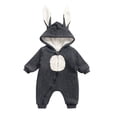 thumbnail image 1 of MeetoTime Baby Clothes Fall Winter Warm Hoodie Jumpsuits Long Sleeved Fleece Thickened Infant Toddler Rompers Home Crawling Clothes, 1 of 7