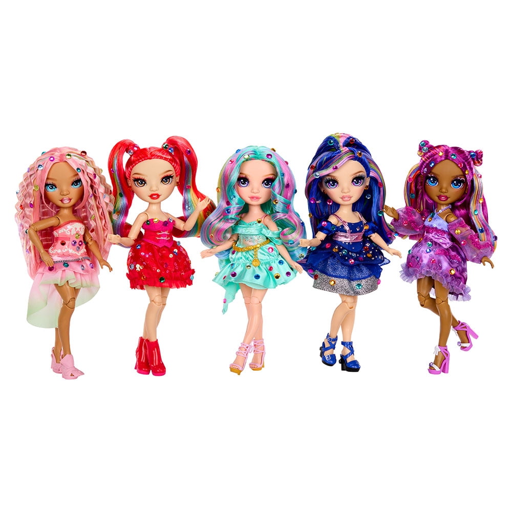 Poupées-mannequins Rainbow High Be Dazzling - Vivienne Rouge (rouge) avec appareil à strass et gemmes scintillantes