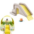 thumbnail image 1 of BKER Inflatable Pool Slide 29.5x31.5 Inch PVC Swimming Pool Slide Wide Water Fillable For Outdoor Indoor Backyard BlueSlide, 1 of 6