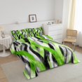 thumbnail image 3 of Erosebridal Geometric Stripe Comforter Sets Toddler Size,Abstract Artwork Comforters & Duvets,Geometry Lines Decor,Reversible,2pcs, 3 of 7