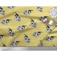 thumbnail image 3 of Soimoi Moss Georgette Fabric Basset Hound Dog Decor Fabric Printed Yard 42 Inch Wide, 3 of 3