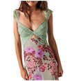 thumbnail image 4 of Robe Salopette 2025 pour Femmes Robe à Col Montant Robe en Denim Robe à Bretelles avec Poche Robes Longues pour Femmes Robe Mini Ajustable, 4 of 9