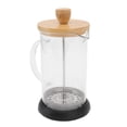 thumbnail image 3 of French Press, Heat Resistant High Borosilicate Sturdy Tea Brewer Pot  For Camping For Office Worker 600ml Bamboo Cover, 3 of 8