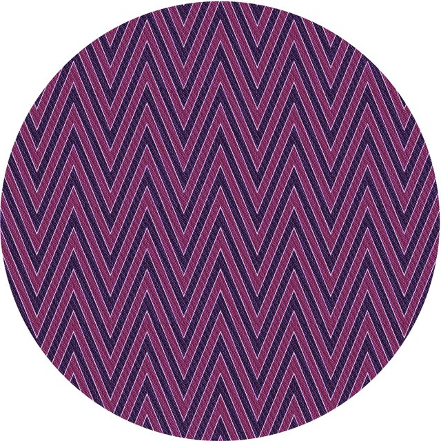 Ahgly Company Tapis Rond Lavable en Machine Intérieur Transitionnel Orchidée Violet, 5 Pieds Rond