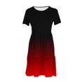 thumbnail image 4 of Weiqiqre Robes pour Femmes Été Décontractées à Manches Courtes Col Ras du Cou Robes T-Shirt Amples Évasées Mini avec Poches, 4 of 5