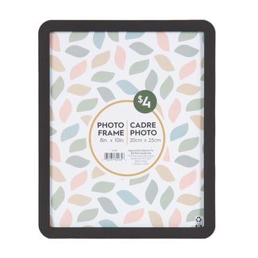 DesignOvation Boba 8x10 Rounded Black Decorative Tabletop Picture Frame