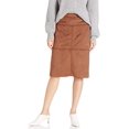 thumbnail image 2 of Chaps Jupe Droite Factice pour Femme Grande Taille, Suède Moka, 16W, 2 of 4
