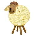 thumbnail image 1 of Labymos Dimming LEDs Night Light for Kids Cute Sheep Remote Controller Yarn-ball Design Hand-woven Lampshade, 1 of 8