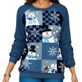 thumbnail image 1 of QualitChoice Chandail Confortable pour Femmes Tissu Doux et Confortable T-Shirt de Noël Per. D 2TG, 1 of 6