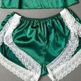 thumbnail image 4 of LSLJS 2PC Women Sexy Lace Patchwork Solid Lingerie Nightwear Underwear Robe Set Sleepwear, Lingerie Sets, 4 of 4