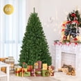 thumbnail image 3 of Costway 6Ft Pre-Lit Artificial Christmas Tree Premium Hinged w/ 350 LED Lights & Stand, 3 of 8