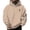 Khaki, variant on LUOGENLI Hoodies for Men Zip up Navy Blue Mens Fashion Casual Letter Part Print Hooded Pullover Long Sleeve Hooded Sweater Tops Hoodies for Men Carhartt Dark Blue Purple Size M