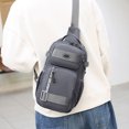 thumbnail image 2 of Lightweight Travel Chest Bag with Adjustable Strap, Water-Resistant Crossbody Bag for Essentials, Compact Waist Pack for Hiking Commuting and Outdoor Sports, 2 of 7