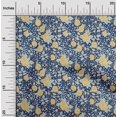 thumbnail image 1 of oneOone Georgette Viscose Tissu Feuilles & Imprimé Artistique Floral BTY 42 Pouces de Large, 1 of 4