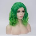 thumbnail image 4 of Curly Synthetic Fashion short Hair Wig Wig Green Women's Wigs wig, 4 of 6