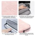 thumbnail image 2 of tredstone Laptop Sleeve Leather Waterproof Notebook Bag Zipper Shock-proof Computer Case, Gray, 15 Inches, Charger Bag, 2 of 8