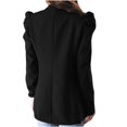 thumbnail image 3 of IROINID Veste Blazer Femme Manches Longues Couleur Unie Col Rabattu, Veste de Bureau Décontractée Cardigans Veste Longue, 3 of 5