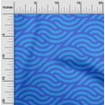 thumbnail image 2 of oneOone Polyester Spandex Medium Blue Fabric Abstract Fabric For Sewing Printed Craft Fabric By The Yard 56 Inch Wide, 2 of 4