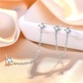 thumbnail image 4 of Up to 65% Off Creative Butterfly Earrings Inlay Zircon Flash Gradient Cicada Wing Earrings For Prom Party Necklace Rings Earring Jewelry on Clearance, 4 of 4