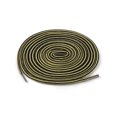 thumbnail image 1 of INSPIRE CHIC Unisex Round Rope Dual Colored Striped 1/5 Thick Boot Shoelace 120cm / 47.24" Light Yellow Black, 1 of 4