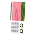 thumbnail image 1 of KLKCMS Pipe Cleaner Flower Kit Soft Floral Wires for Family Art Project Activity Friend Kit for 10 tulips, 1 of 9