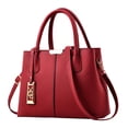 thumbnail image 1 of Bmisegm Fashion Handbag Simple Bag Large Capacity One Shoulder Women Bag Work Tote Red One Size, 1 of 3