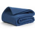 thumbnail image 1 of Queen 100% Cotton 4 Layered Blanket [Navy Blue], 410017, 1 of 15