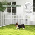 thumbnail image 4 of Costway 2 Air Conditioner Fence Panels with Metal Ground Stakes No Dig Trash Can Enclosure, 4 of 10