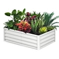 thumbnail image 1 of EDTara Galvanized Raised Garden Bed, Large Outdoor Planter Box with Open Base & Safety Edge, Rustproof Steel for Vegetables, Flowers, Herbs, 1 of 9