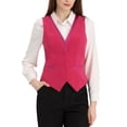 thumbnail image 1 of INSPIRE CHIC Gilet de Complet en Velours pour Femme Rétro Sans Manches Steampunk Blazer CHIC Gilet m Rose Vif, 1 of 6