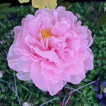 WIFKLSIIPG Solar Peony Flower Ground Plug Lamp Automatic Opening Outdoor Courtyard Villa Entrance Garden Decoration Lamp Balcony Flower Lamp