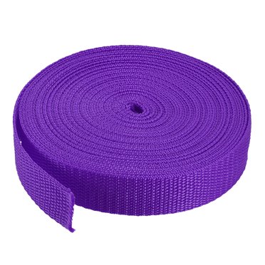 Unique Bargains Sangle en Polypropylène Épaisse 1 Pieds 10 Yards Bande de Cerclage Violet Foncé pour Extérieur