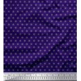 thumbnail image 1 of Soimoi Modal Satin Fabric Dot & Heart Shirting Print Fabric by The Yard 42 Inch Wide, 1 of 3