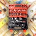 thumbnail image 2 of Labymos 53pcs Ratchet Wrench & Socket Tools Set 1/4-inch Drive Screwdriver Repairing Kit Combination Socket, 2 of 6