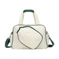 thumbnail image 1 of jinwen Pickleball Bag Badminton Bag with Zipper Lightweight Multipurpose Racket Bag White, 1 of 9