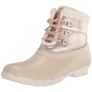 Sperry Bottes d'Hiver Saltwater Alpine pour Femmes, Ivoire, 5