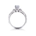 thumbnail image 3 of 1 1/6ct Diamond Infinity Engagement Wedding Ring Bridal Set 14K White Gold, 3 of 4