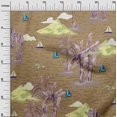 thumbnail image 3 of oneOone Velvet Brown Fabric Tropical Beach Sewing Craft Projects Fabric Prints By Yard 58 Inch Wide, 3 of 4