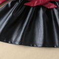 thumbnail image 4 of Robe à Manches Longues pour Fille, Col Rabattu, Fermeture à Boutons, Veste en Cuir PU, 4 of 6