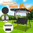 thumbnail image 1 of WIFKLSIIPG Outdoor Courtyard Swing Ceiling Cover Awning Rain Cover Replacement Cloth(Black), 1 of 8