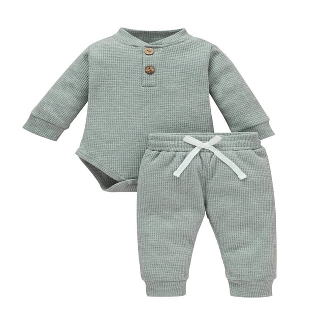 MesaSe Toddler Baby Boy Girl Fall Clothes Romper Tops Pants Set Outfit