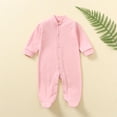 thumbnail image 2 of Yuyuzo Baby Pajamas Rompers Spring Fall Long Sleeve Footie Pjs Jumpsuit Onesie Infant Zipper Sleepwear, 2 of 7