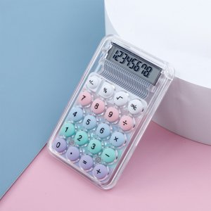 Amzcrzy Appareils de cuisine, Cuisine & Salle à manger, Appareils ménagers, Petits appareils, Mini Calculatrice couleur Dopamine Cute Calculatrice haute valeur pour étudiant Petite calculatrice de couleur transparente portable