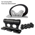thumbnail image 4 of 2Pcs Bicycles Front Fork Mount Anti-corrosive Mount Bicycles Fast Release Heavy Duty Nylon Buckle Aluminium Alloy Rear Wheel Rack Carrier Silver, 4 of 8