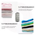 thumbnail image 3 of ORDDIART Foldable Grey Cotton Linen Closet Organizer with Hanging Storage Shelves for Practical Home Use, 3 of 4