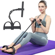 HHBEAUTY 21 Fitness Resistance Bands-4 Tube Pedal Ankle Puller 2025 Upgrade Stretch Bands for Exercise Sit Up Exercise Equipment at Home, AB Training Auxiliary Device Workout Equipment for Women Men