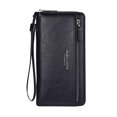 thumbnail image 1 of Mens Long Wallet with External Card Slots Mens Clutch Bag in Soft Leather, 1 of 8