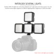 thumbnail image 3 of Mistaha W49 Mini Interlock Camera LED Panel Light Dimmable Camcorder Video Lighting With Shoe, 3 of 8