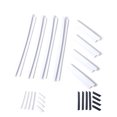 thumbnail image 3 of Thinsony 8pcs Car Door Edge Guards Set Auto Slim Bumper Strip Kit Trim Molding Protection Anti-rub Scratch Protector white 1Set, 3 of 6